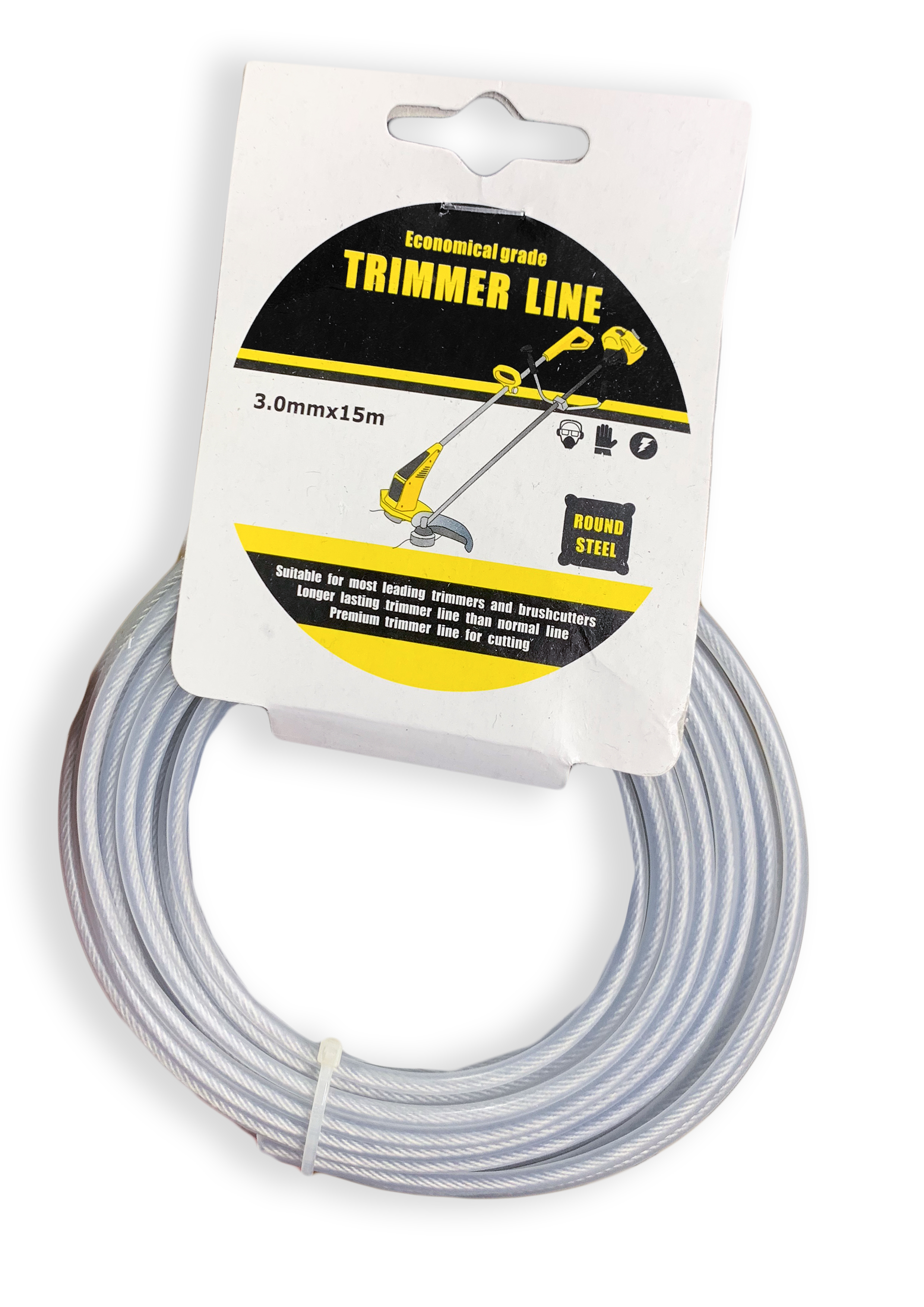 STEEL Trimmer line for Brush cutter / Grass Cutter 15M roll
