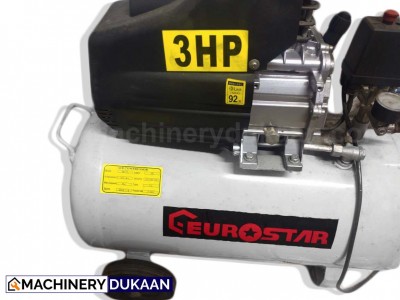 Eurostar Air Compressor 3 HP with 50L Tank COPPER