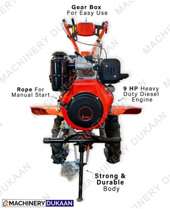 Power weeder 9HP GEAR DRIVEN Power Tiller Recoil Start