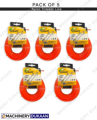 Nylon Rope for Brush cutter / Grass Cutter (Pack of 5)