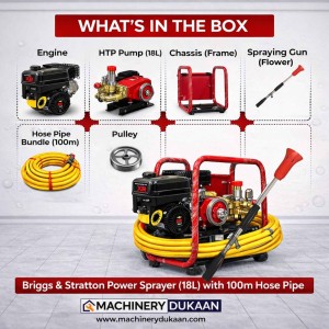 Briggs & Stratton Power Sprayer 18L with 100m hose pipe