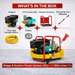 Briggs & Stratton Power Sprayer 22L with 100m hose pipe